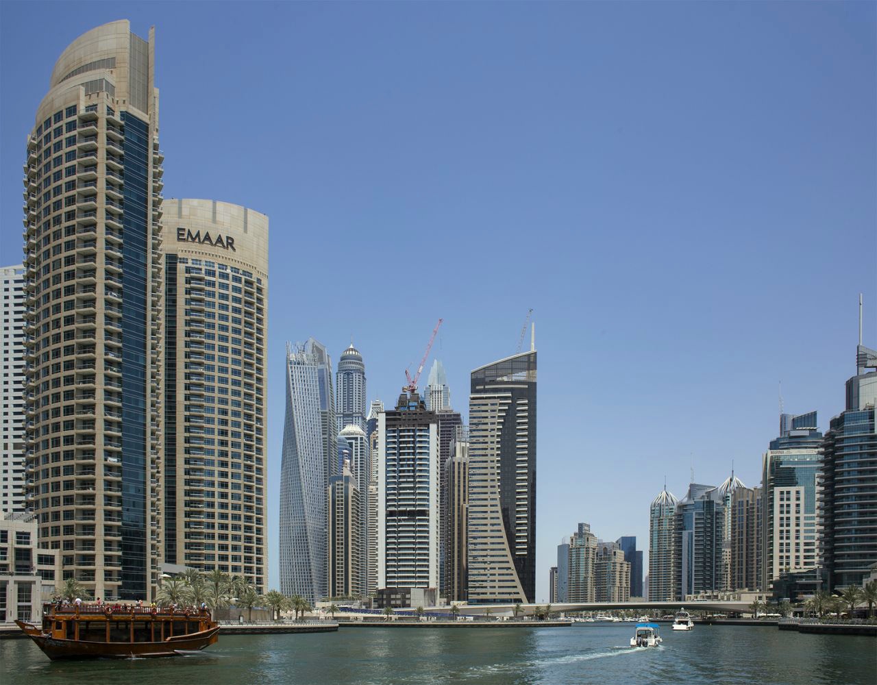 Dubai waterfront and skyline